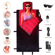 Full Body Wearable Infrared Light Therapy Blanket Collagen Production Medical-Grade TPU Red Light Therapy Mat for Full Body Pain Relief, 190x85 CM Dual Wavelength Infrared Red Light Blanket with 2570 LEDs for Home Use