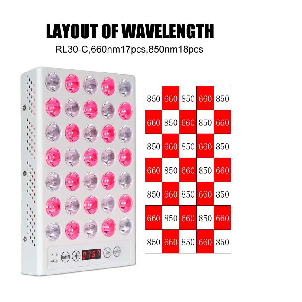 Mini Handheld LED 40 Pcs Red Light Therapy Device Therapy Panel 660Nm 850Nm Handheld LED Red Light Therapy Panel