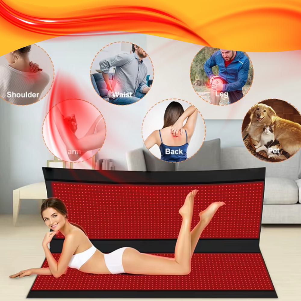 Red Infrared Light Therapy Sleeping Bag Blanket for Whole Body, 5050SMD LED 660nm Red Light Therapy Mat Sleep Bag 850nm Near Infrared Light Therapy Devices for Pain Relief and Better Sleep