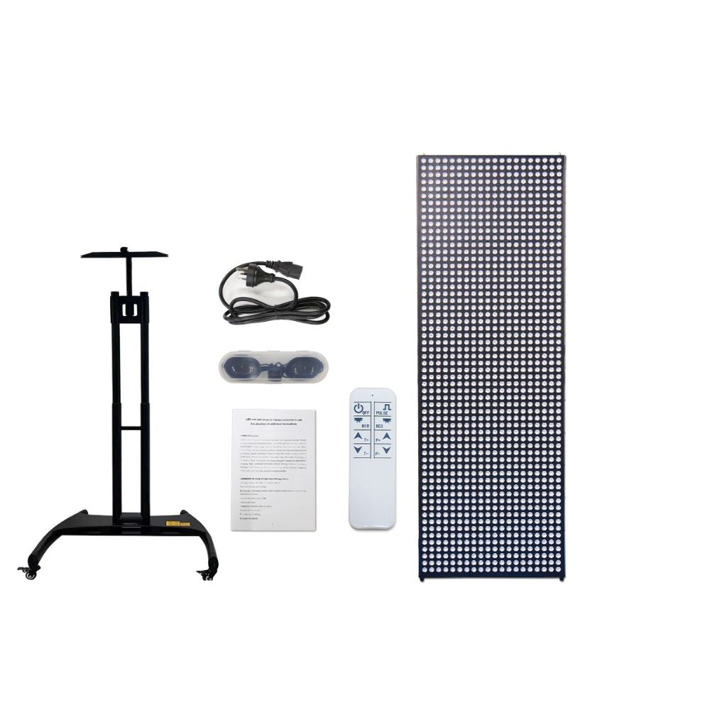 6000W Infrared Large Red Light Therapy Panel – Full Body LED Device with Electric Stand