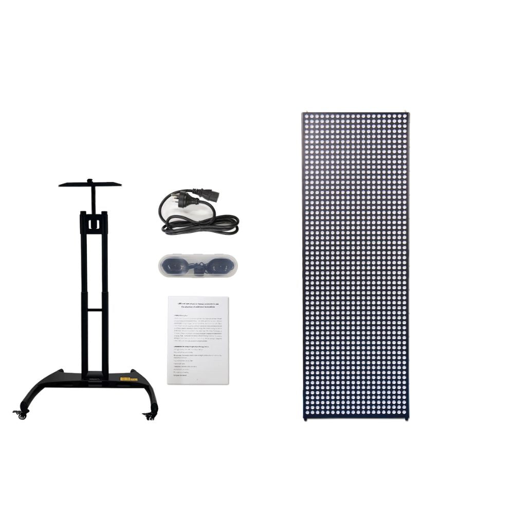 Red Light Therapy Panel High Dose Standing PDT Light Therapy Pain Relief Led 600 Pcs Infrared Red Light Therapy 3000W Full Body Wellness Therapy