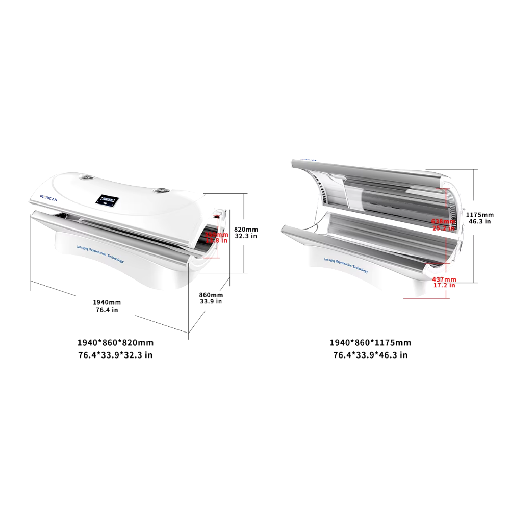Valenluma Red Light Therapy Bed Full Body Led  with multi wavelength 660nm 850nm infrared light therapy