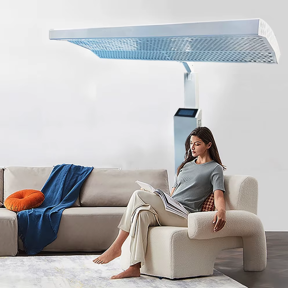 Red Light Therapy Panel Performance Lux Series 1200 Pcs With Electric Stand 360° Rotating with LCD Touch Screen