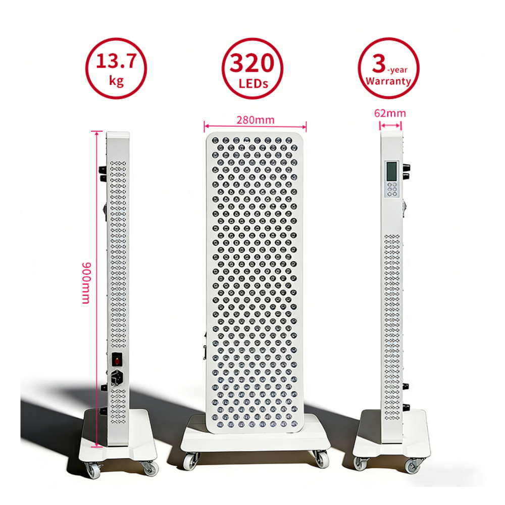 Valenluma Force Revive Series 7 Wavelength Full Body Red Light Therapy Panel with Stand  1500W Infrared Beauty & Recovery Light for Home, Clinic & Commercial Use