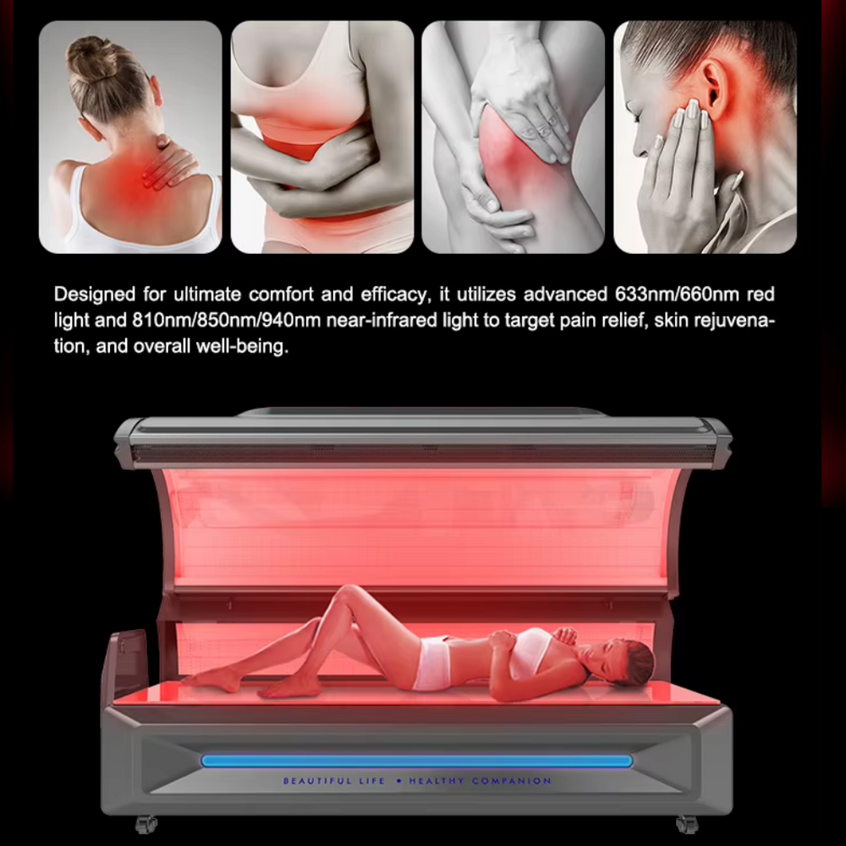 Valenluma LED Red Light Infrared Therapy Bed For Pain Relieve  near infrared LED light Therapy