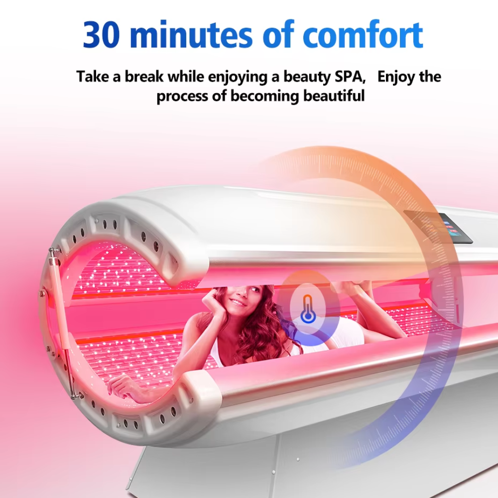 Red Light Therapy Bed Tunnel Design 633nm 810nm 850nm 940nm Light Combo Photo biomodulation led therapy Bed