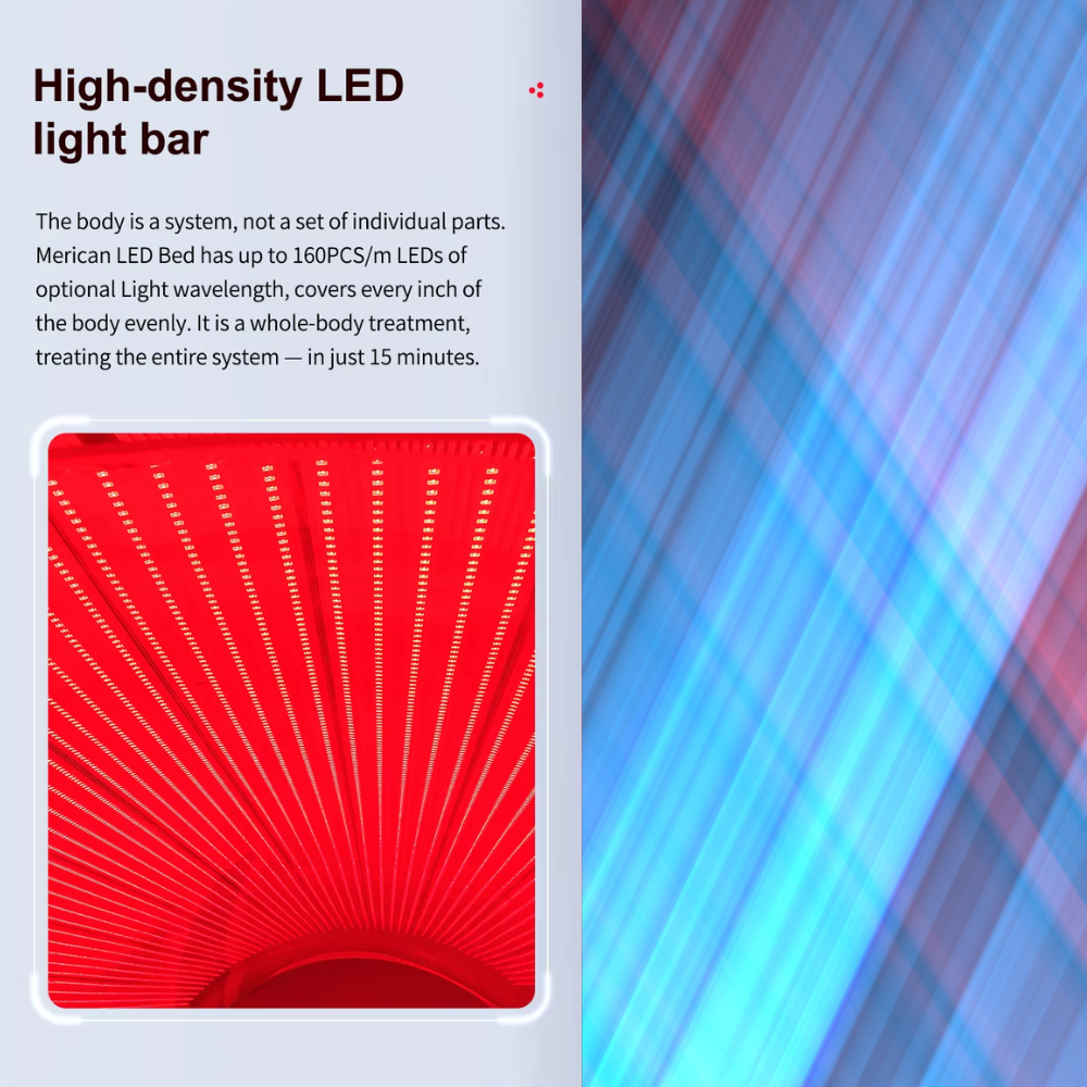 Valenluma Red Light Near Infrared Therapy Bed 630nm 660nm 810nm 850nm 940nm LED  for Pain Relief Wound Healing
