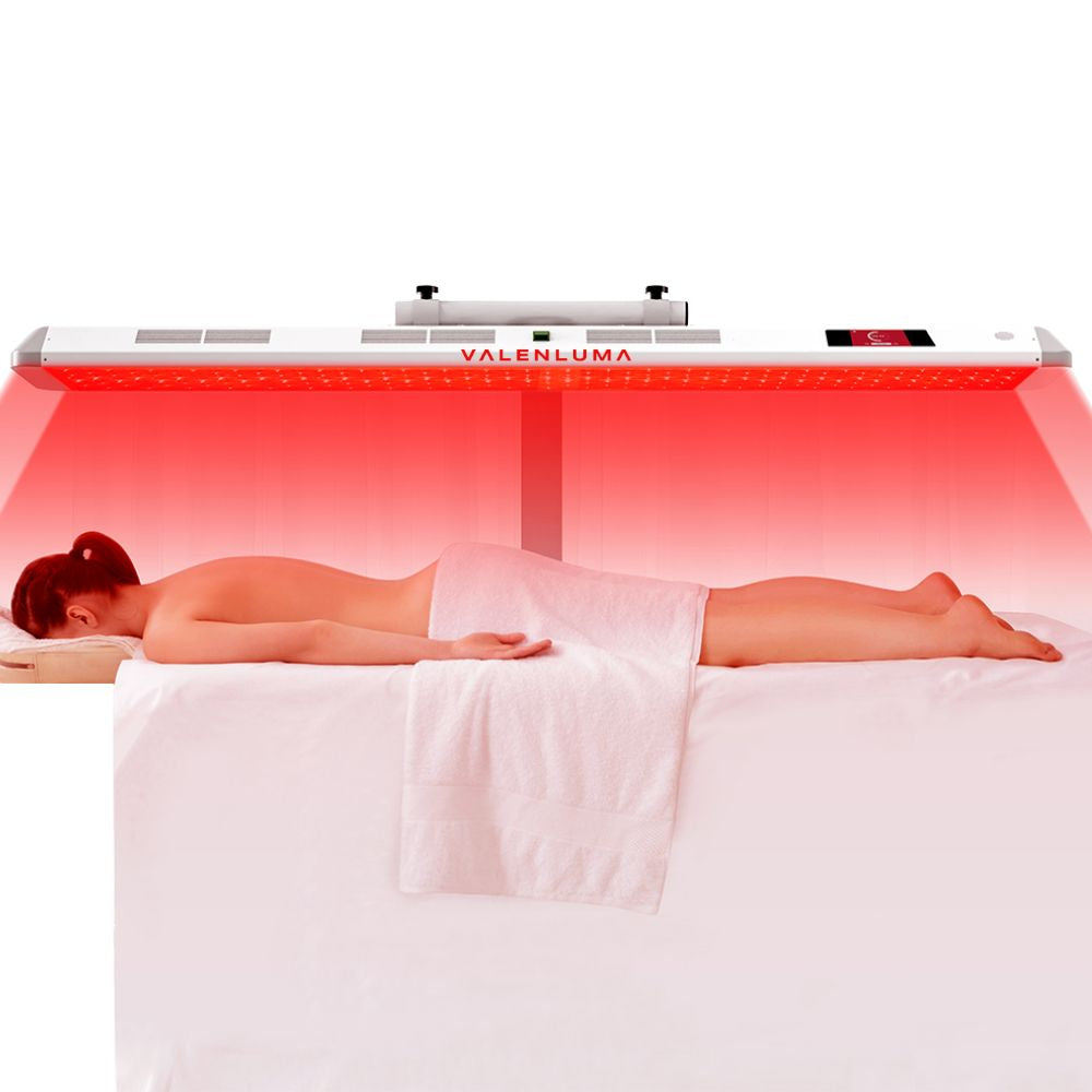 Valenluma Core Infinity Series Infrared Light Panel LED Red Light Therapy Panel 2400 W with Stand and Voice Control 480 Pcs – 7 Wavelength Full Body System