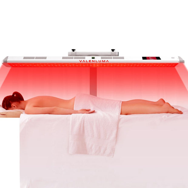 Valenluma Core Infinity Series Infrared Light Panel LED Red Light Therapy Panel 2400 W with Stand and Voice Control 480 Pcs – 7 Wavelength Full Body System