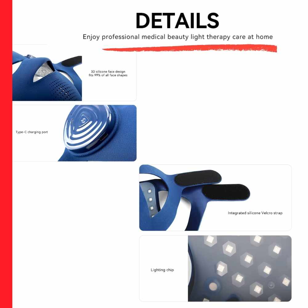 Valenluma 3D Laser Red Light Face Mask with AI Voice Control