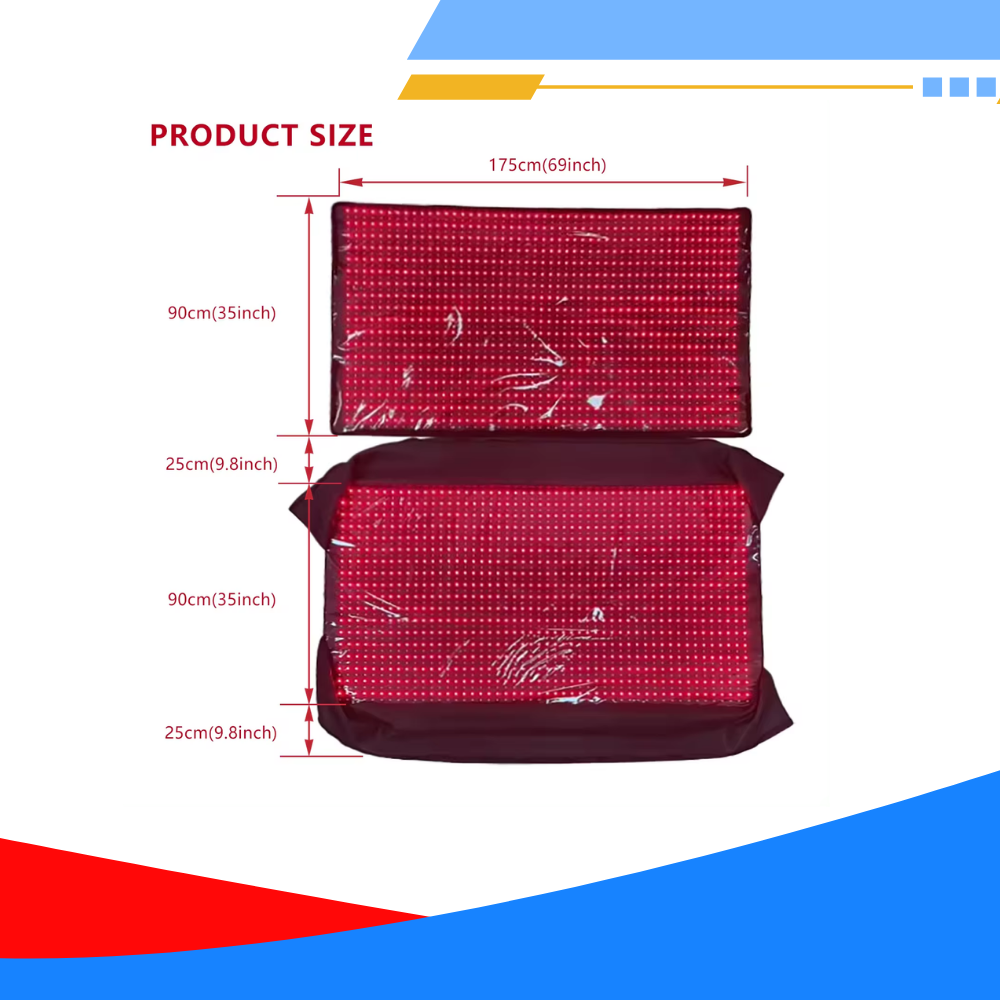 Red Infrared Light Therapy Sleeping Bag Full Body Blanket for Whole Body, 5050SMD LED 660nm Red Light Therapy Mat Sleep Bag 850nm Near Infrared Light Therapy Devices for Pain Relief and Better Sleep size 160x60 CM