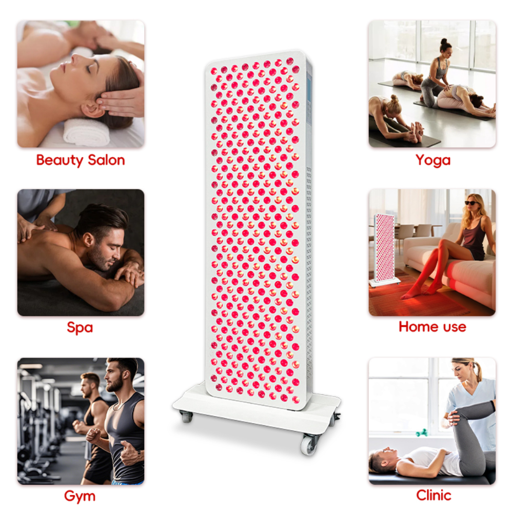 Valenluma Force Revive Series 7 Wavelength Full Body Red Light Therapy Panel with Stand  1500W Infrared Beauty & Recovery Light for Home, Clinic & Commercial Use