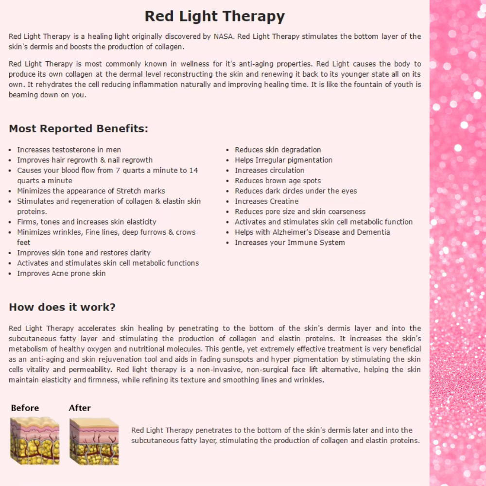 Valenluma Red Light Therapy Bed Full Body Led  with multi wavelength 660nm 850nm infrared light therapy