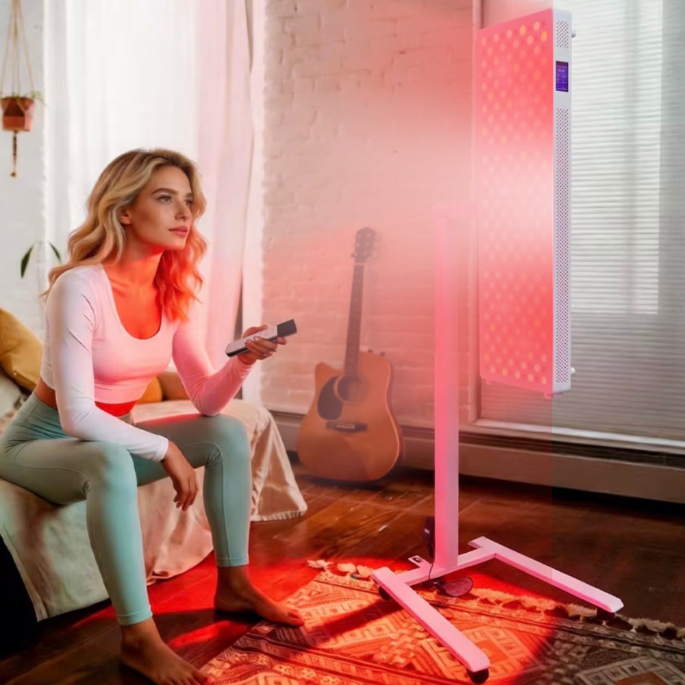 Valenluma Zenith Tero Series 1500W 7 Wavelength Full Body Red Light Therapy Panel with Stand  1500W Infrared Beauty & Recovery Light for Home, Clinic & Commercial Use