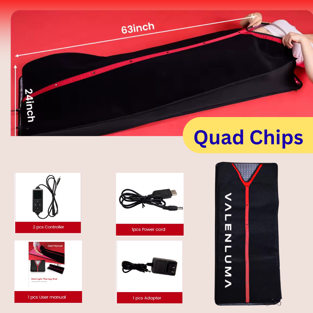 Red Light Therapy Sleeping Bag Full Body Blanket Tri Chip  660 850 Spectrum Full Body Infrared therapy with a light density of 170 mW/cm².Sleeping Bag Infrared Therapy Lamp Sleeping Bag Cover Red Light Therapy Blanket size 63x 24 Inch for pain relief