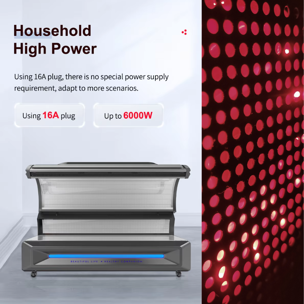 Valenluma Red Light Near Infrared Therapy Bed 630nm 660nm 810nm 850nm 940nm LED  for Pain Relief Wound Healing