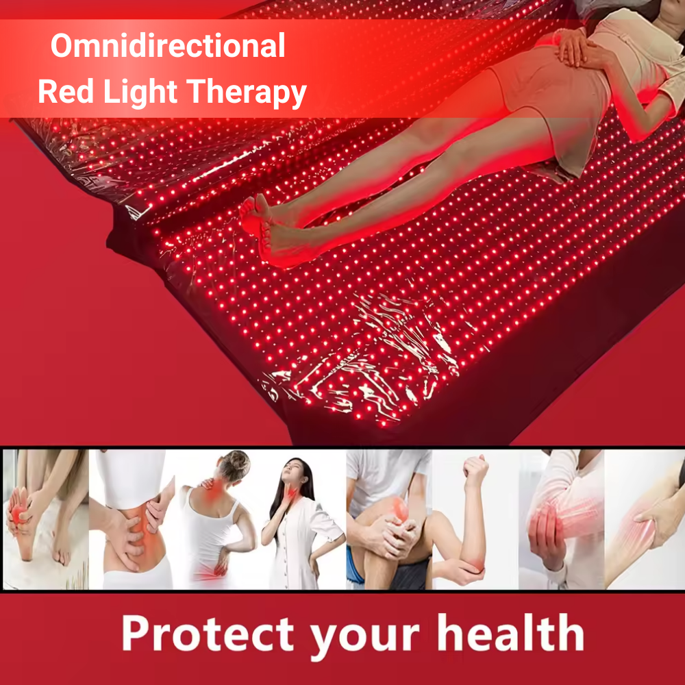 Red Infrared Light Therapy Sleeping Bag Full Body Blanket for Whole Body, 5050SMD LED 660nm Red Light Therapy Mat Sleep Bag 850nm Near Infrared Light Therapy Devices for Pain Relief and Better Sleep size 160x60 CM