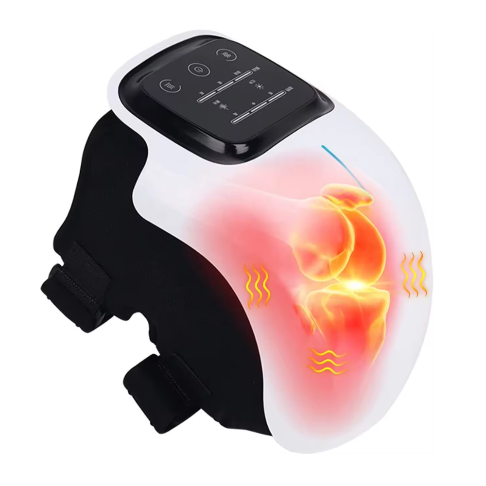 Smart Knee Massager - 3-in-1 Knee Massager with Heat Vibration and Red-Light Therapy ( Pack of 2)