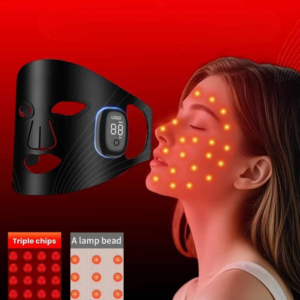 Valenluma Silicone LED Light Therapy Mask With Near Infrared Led Facial Mask  Mask Red Led Therapy Beauty Devices