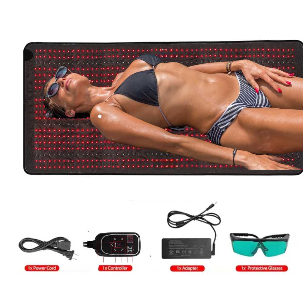 Valenluma Redlight  Therapy Full Body Mat 660 850nm 180x60 CM  Large Size Dual spectrum Technology 1120 Pcs Total 3360 Bulbs