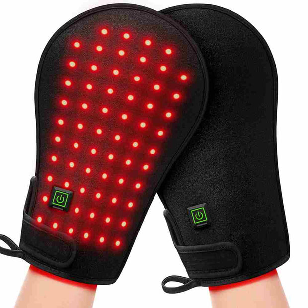 Pack of 2 red light therapy hand Gloves 3-in-1 Chip Design  Hand Joint Pain Relief