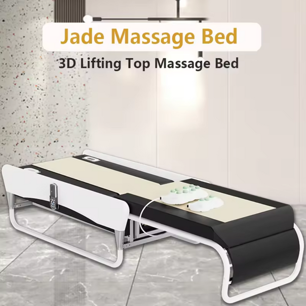 ValenStone Portable Automatic Electric Rolling Infrared Jade Stone Massage Therapy Smart Bed with LCD Remote Control