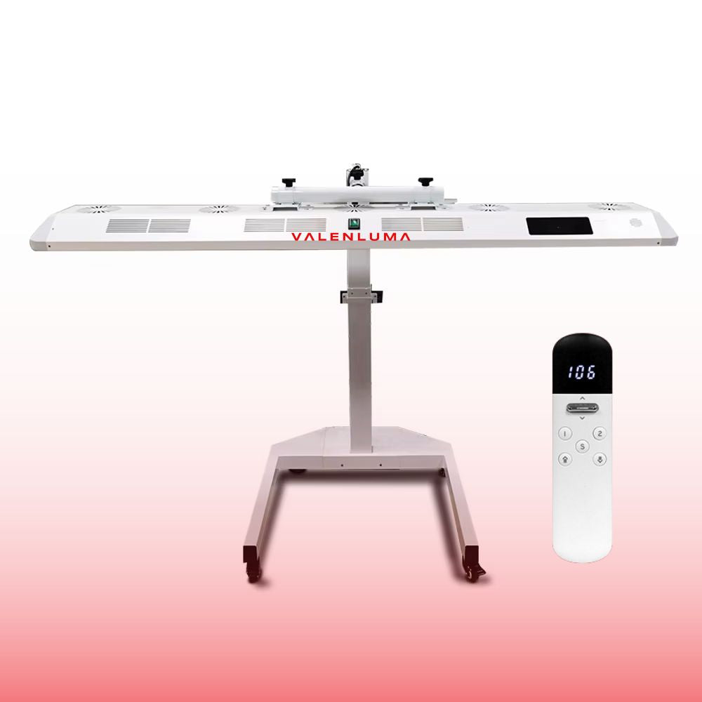 Valenluma Core Infinity Series Infrared Light Panel LED Red Light Therapy Panel 2400 W with Stand and Voice Control 480 Pcs – 7 Wavelength Full Body System