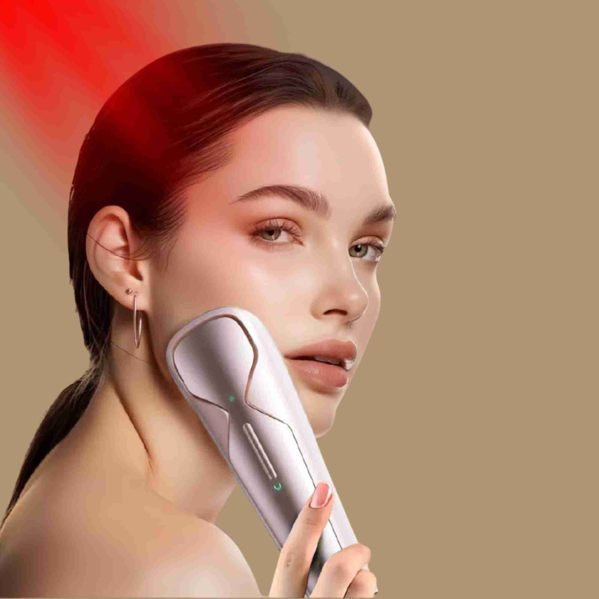 Valenluma Red Light Facial Wand DPL+NIR Skin Care Machine 16°C Cold Light Tighten & Brighten Skin