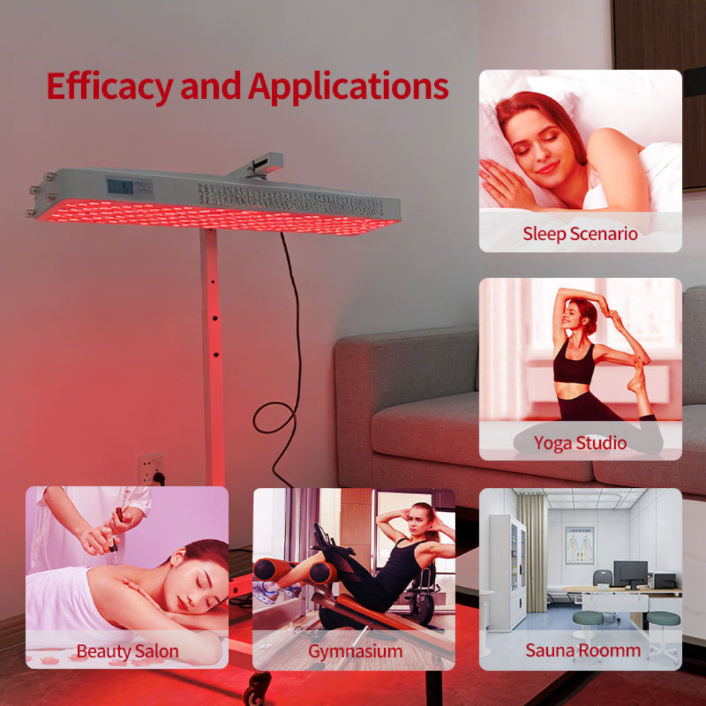 Valenluma Force Revive Series 7 Wavelength Full Body Red Light Therapy Panel with Stand  1500W Infrared Beauty & Recovery Light for Home, Clinic & Commercial Use