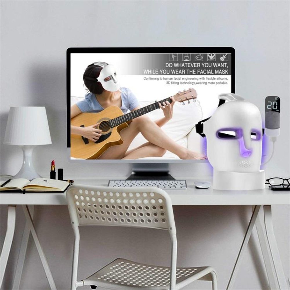 Wireless LED PDT Light Therapy Mask – Anti-Aging & Rejuvenation