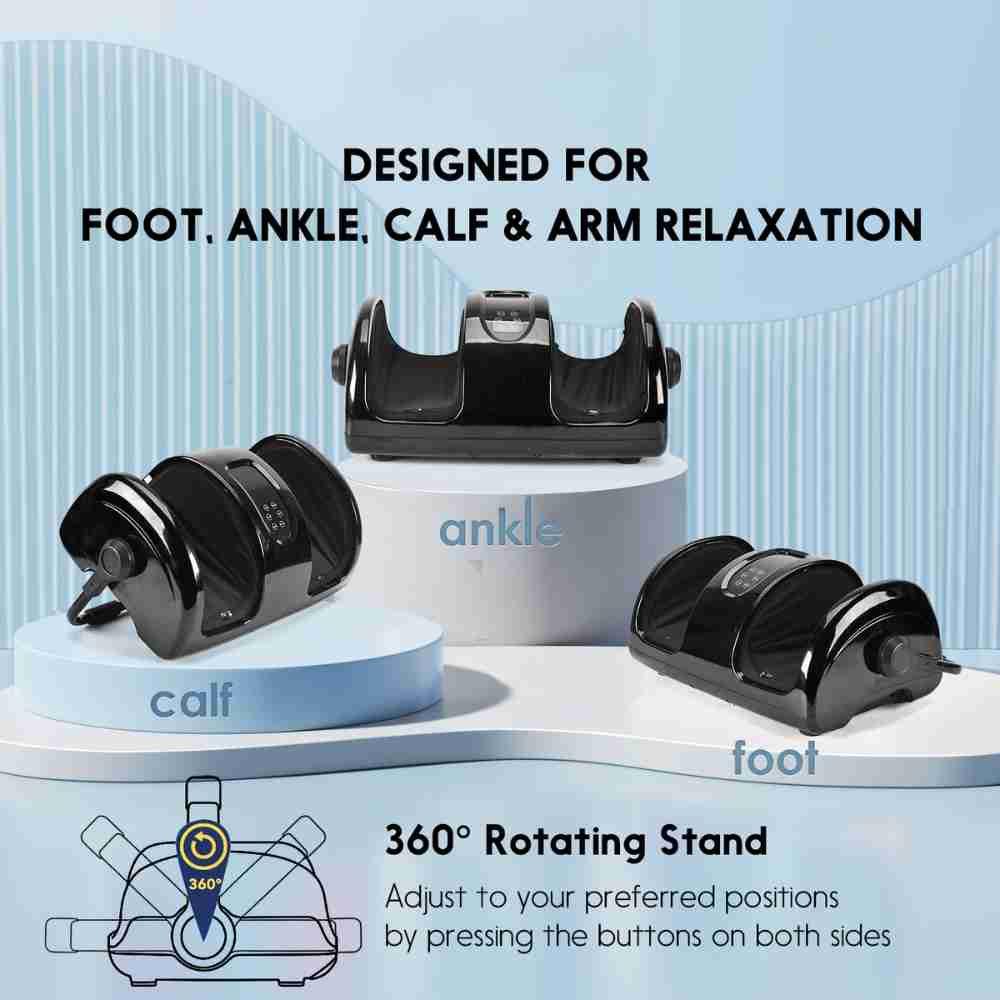 Wireless Shiatsu Foot and Calf Massager with Remote Control