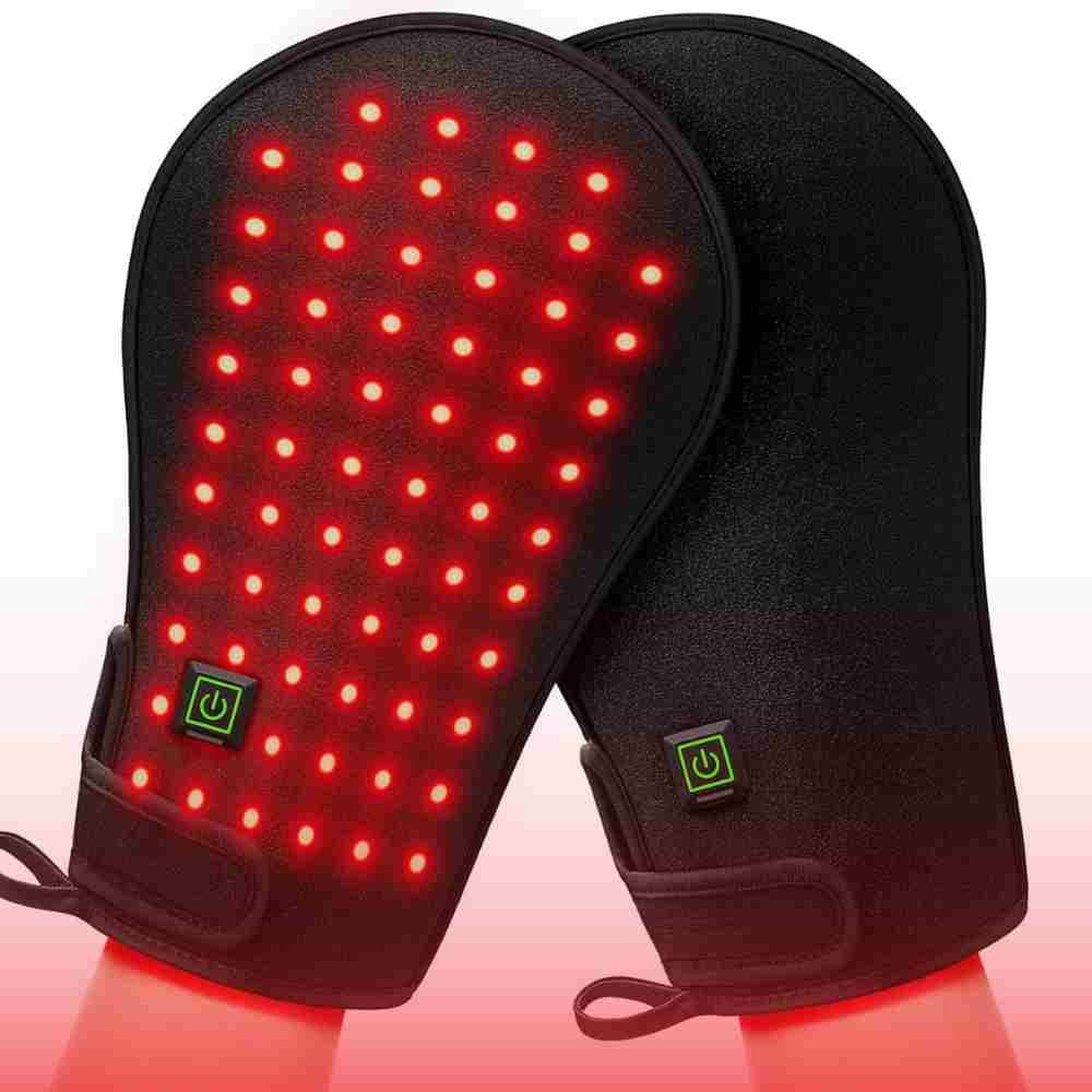 Pack of 2 red light therapy hand Gloves 3-in-1 Chip Design  Hand Joint Pain Relief