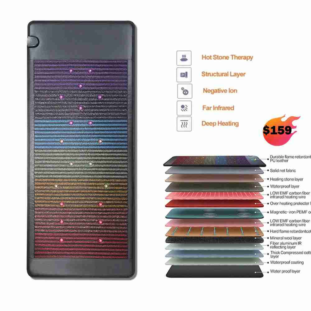 PEMF Photon Amethyst Crystal Photon Healing Chakra Far Infrared PEMF Mat
