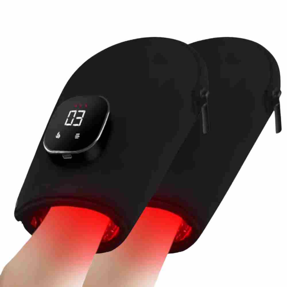 Pack of 2 Wireless Charging Red Light Therapy Hand Gloves Wearable Mittens For Pain Relief