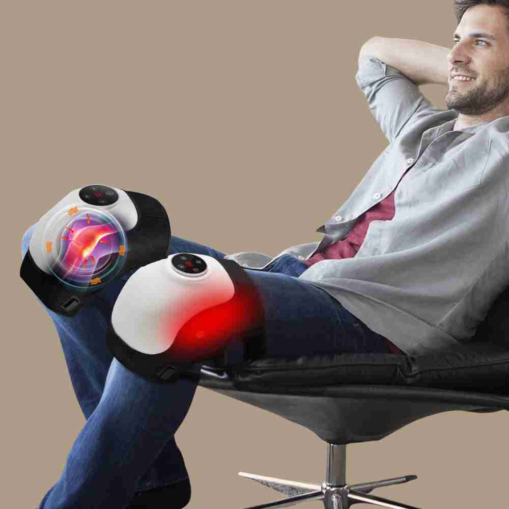 Pack of 2 Red Light Knee Massager Led Display Touch Control  Vibration Knee Massager