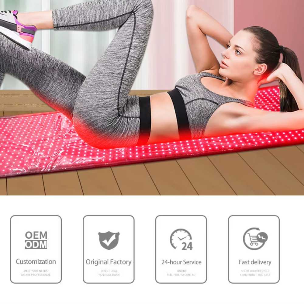 Red Light Therapy Mat Full Body Quad  Chips 1280pcs 5050 LED 660nm 850nm Pain Relief Red Light Therapy Mat  High Spectrum