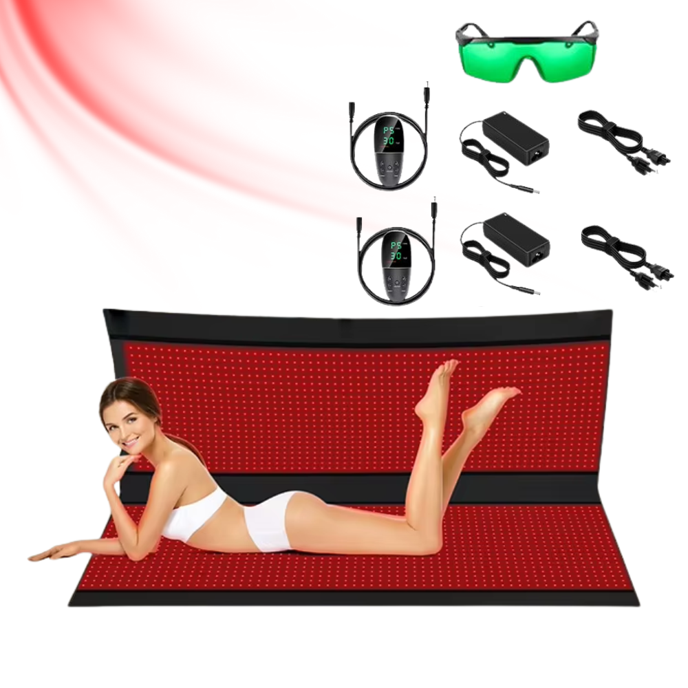 Red Infrared Light Therapy Sleeping Bag Blanket for Whole Body, 5050SMD LED 660nm Red Light Therapy Mat Sleep Bag 850nm Near Infrared Light Therapy Devices for Pain Relief and Better Sleep