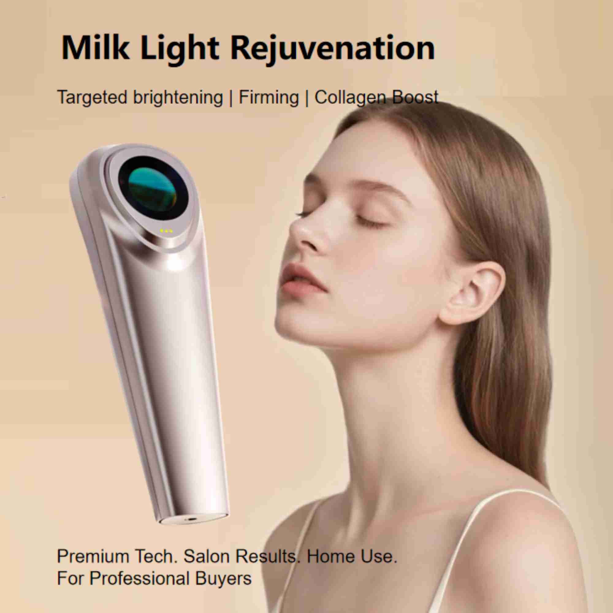 Valenluma Red Light Facial Wand DPL+NIR Skin Care Machine 16°C Cold Light Tighten & Brighten Skin