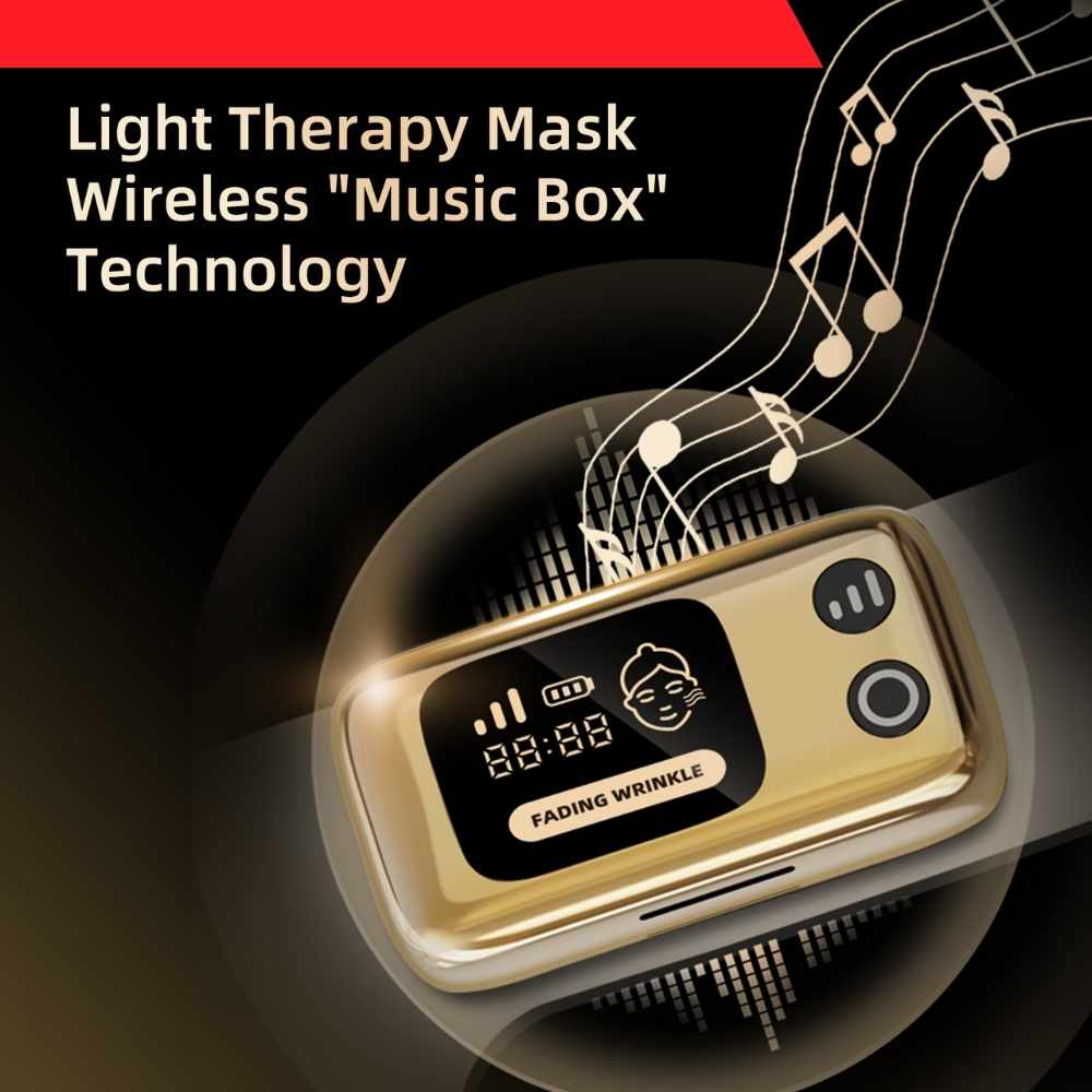 Valenluma Red Light Therapy Face Mask  Smart LED Light Therapy 3D Design 5 Colors Skin Rejuvenation Anti-aging