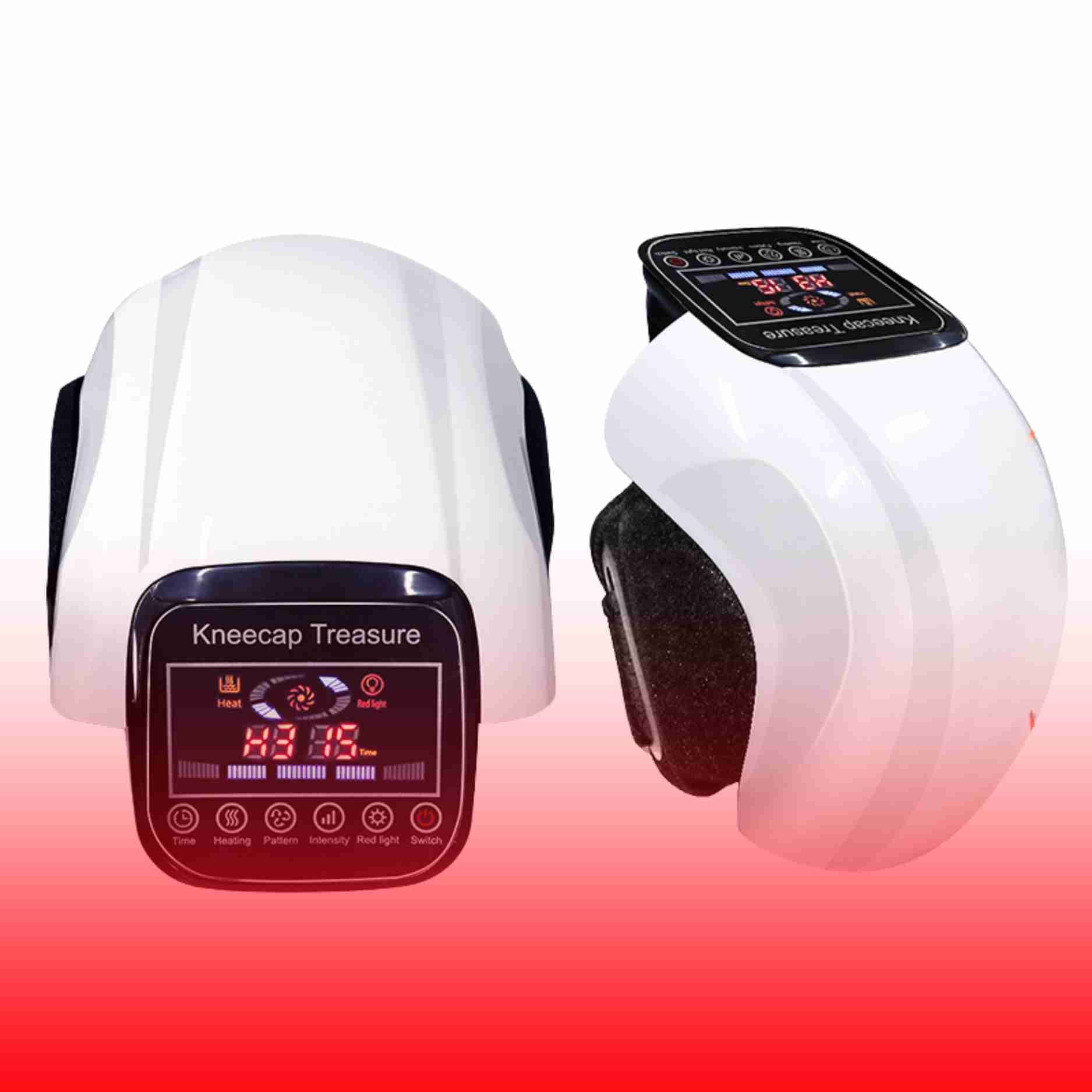 Pack of 2 Cordless Knee Massager with Heat Physiotherapy Knee Air Pressure Vibration