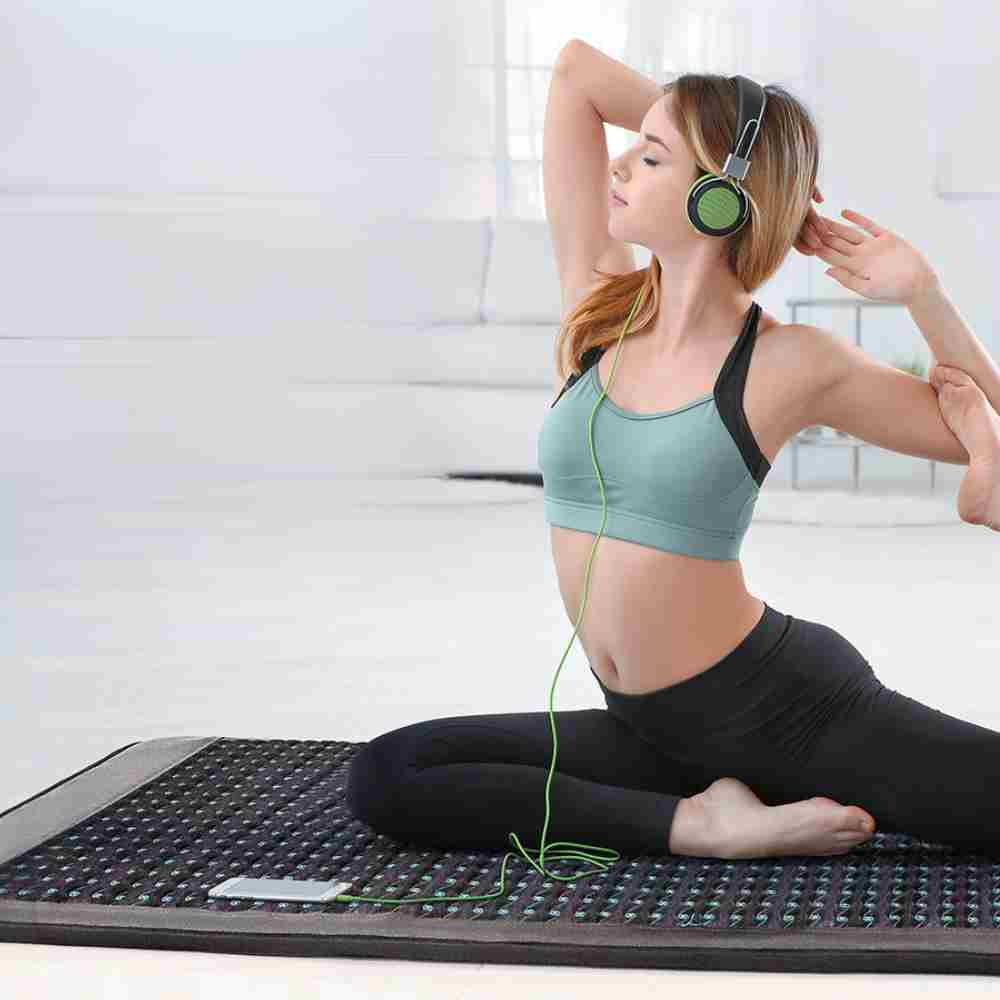 Pemf Mat With Far Infrared Heating  Natural Crystals Pemf Magnetic Therapy Mat