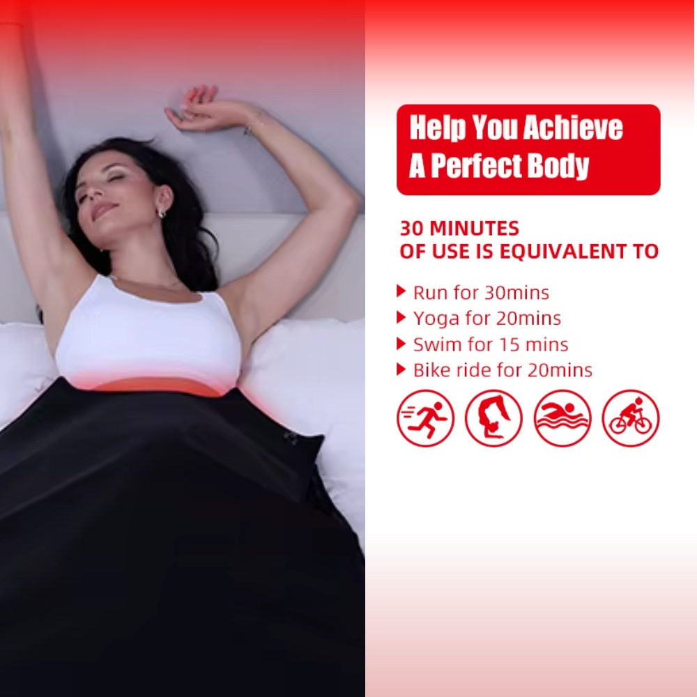 Infrared Red Light Therapy Full Body Blanket - Lessens Pain, and Enhances Recovery- Whole Body Care Mat with 3 Modes - Uses 660nm & 850nm160x60 CM Dual Wavelength Infrared Red Light Blanket with 1800 LEDs for Home Use