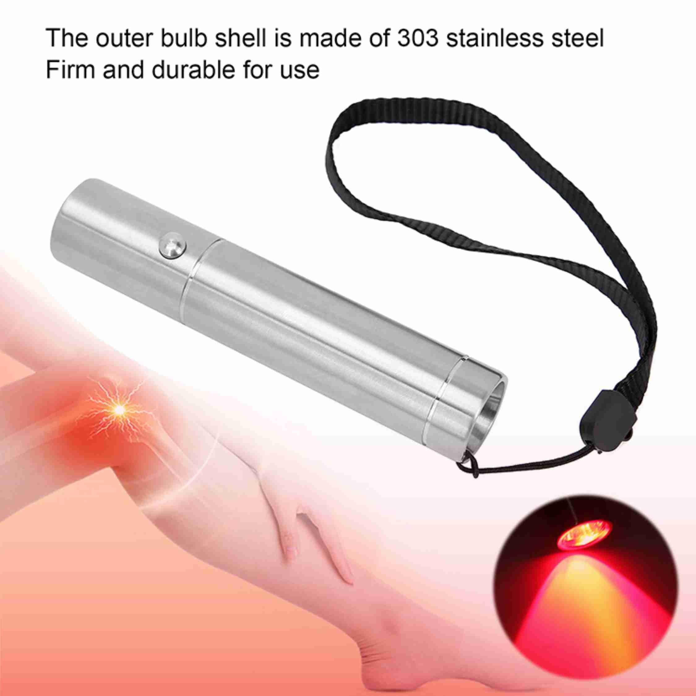 Red Light Therapy Torch 5 Wavelength Led  Powerful for Hands & Personal Care