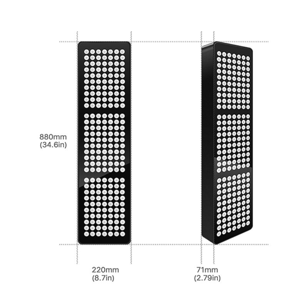 Red Light Therapy Panel  with Stand Zenith Poro Series 274W Smart App Control & Touch Display for Home Spa & Recovery