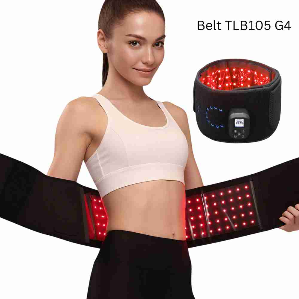 Portable Red Light Therapy Belt wearable Infrared Wrap Built in Power Bank 6000 mAhfor Pain Relief