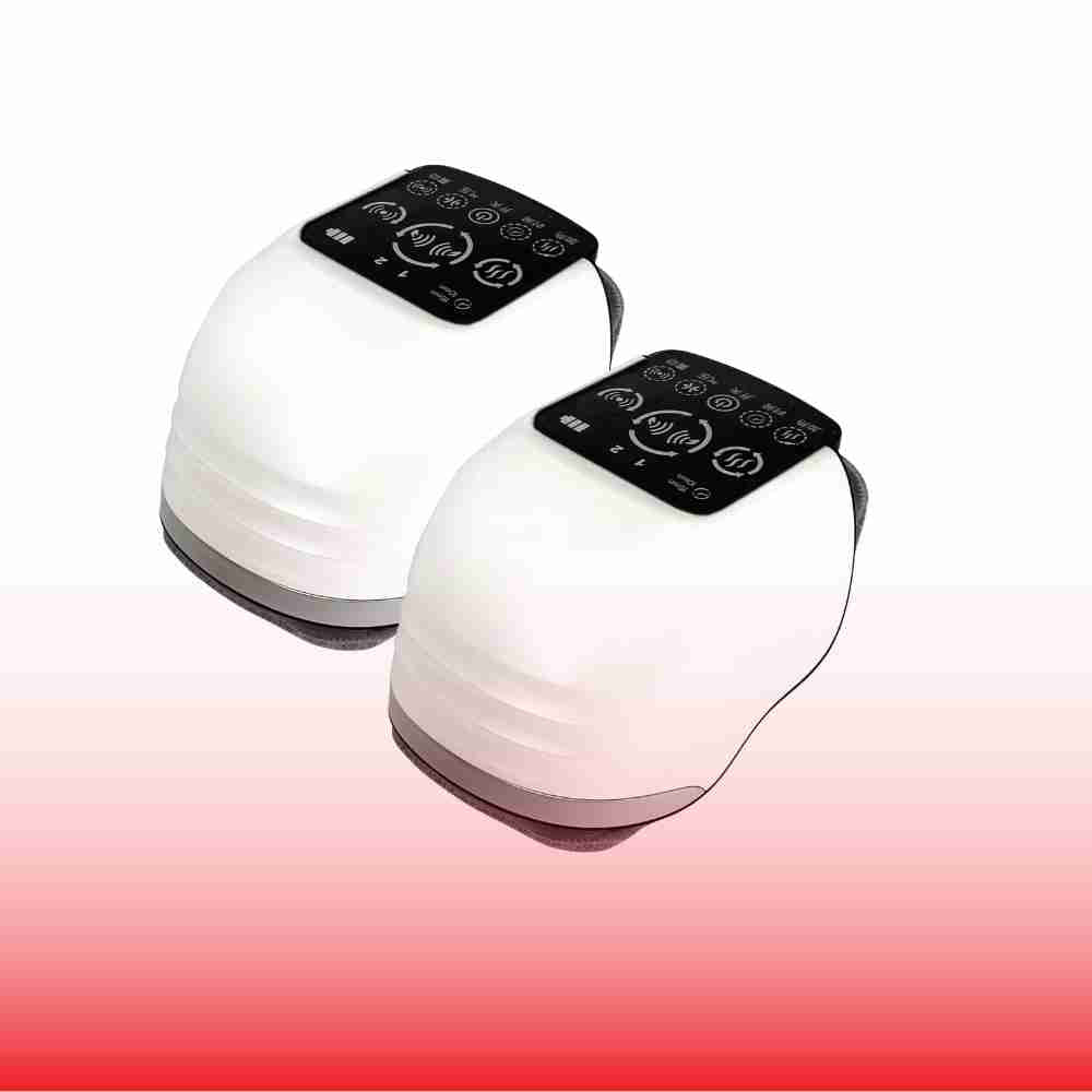 Pack of 2 of Red Light Therapy Smart Electric Cordless Knee Massager Heated Joint Pain