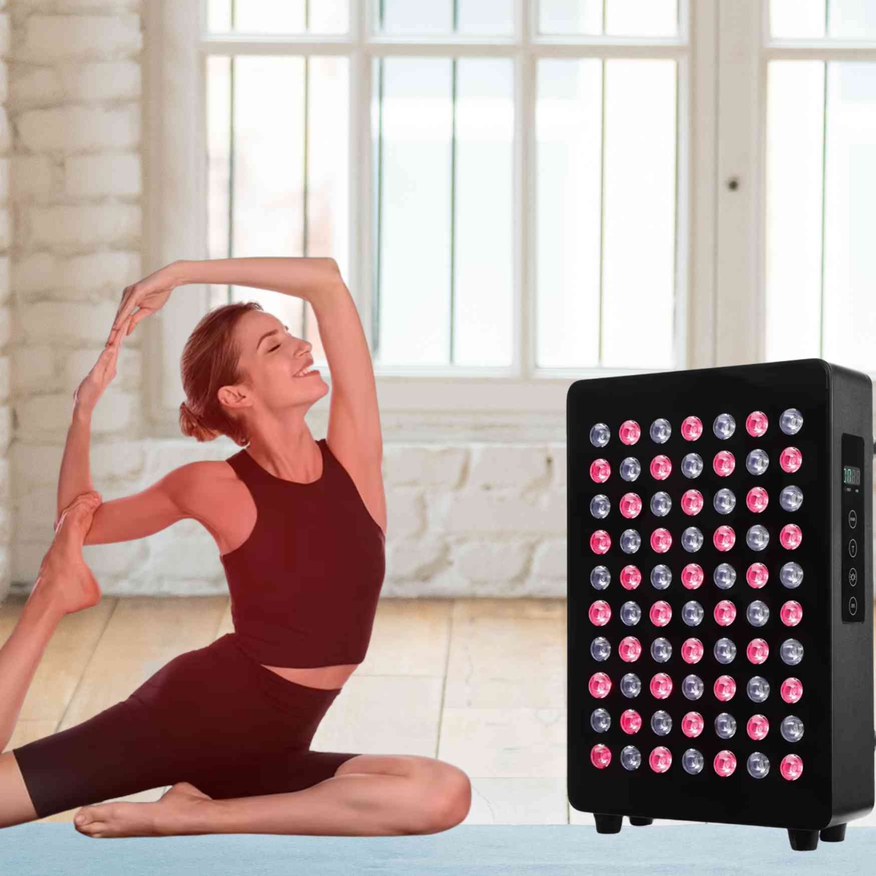 LED Red Light Therapy Mini Panel for Facial & Skin Care | 630nm–850nm Infrared Beauty Device | Valenluma