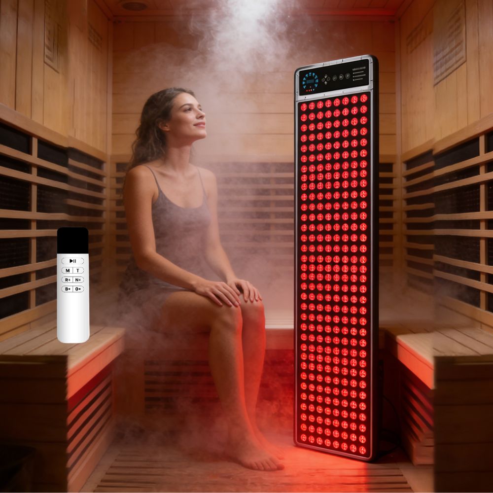 Full Spectrum Infrared Red Light Therapy Panel 768 Pcs for Sauna & Home Spa | Waterproof LED Therapy Device