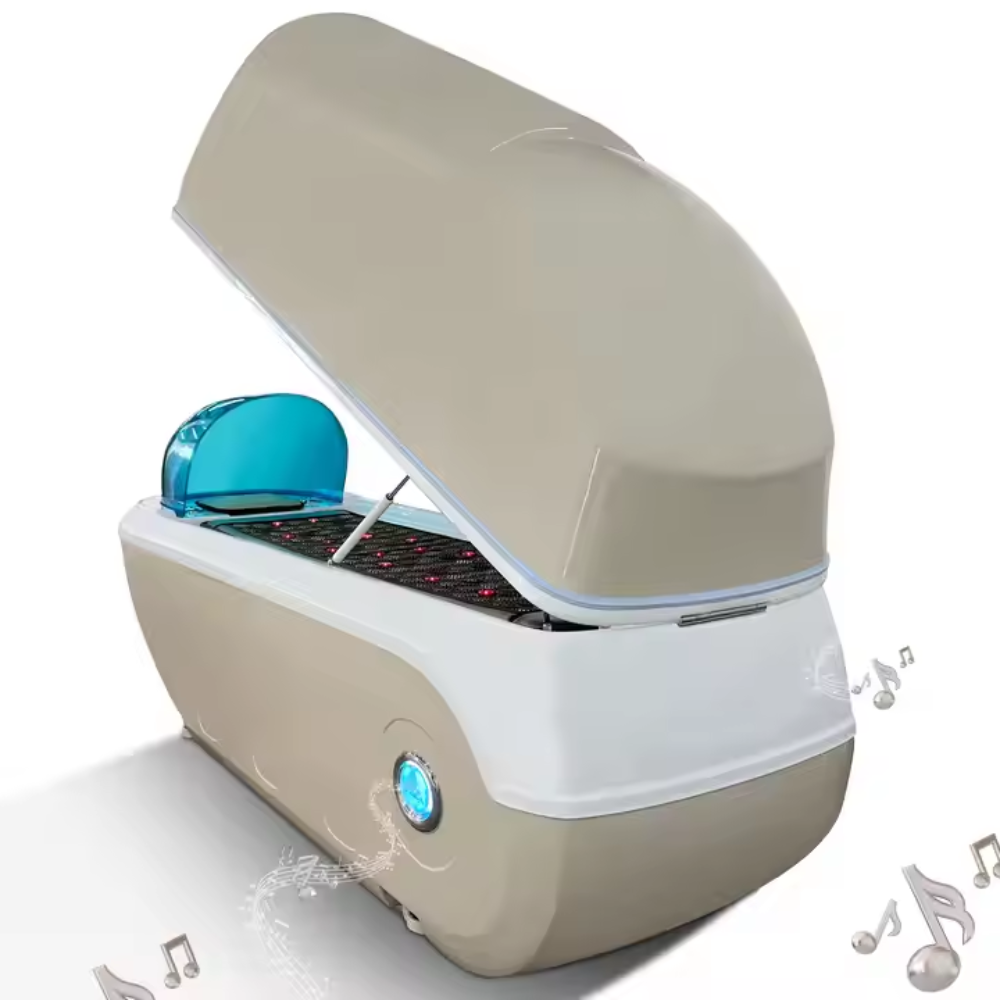 Red Light Therapy Spa Bed Pod Far Infrared Wet Steam Ozone Sauna Spa Capsule Weight Loss