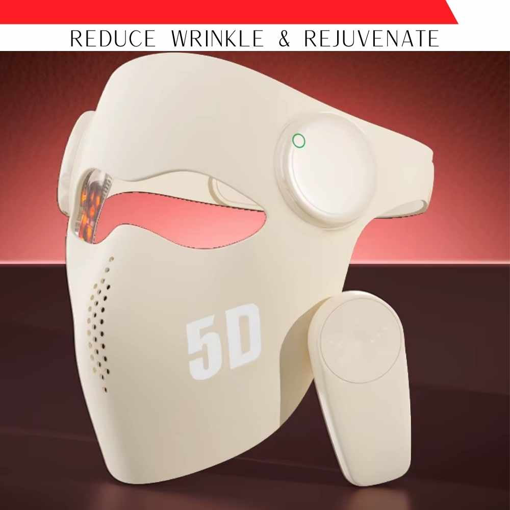 Valenluma Latest Technology 5D Laser Red Light Therapy Face Mask Infrared  Light With Wireless Control